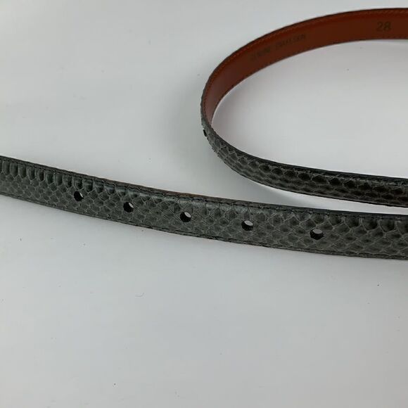 Unbranded genuine snakeskin women’s gray belt - Picture 2 of 8